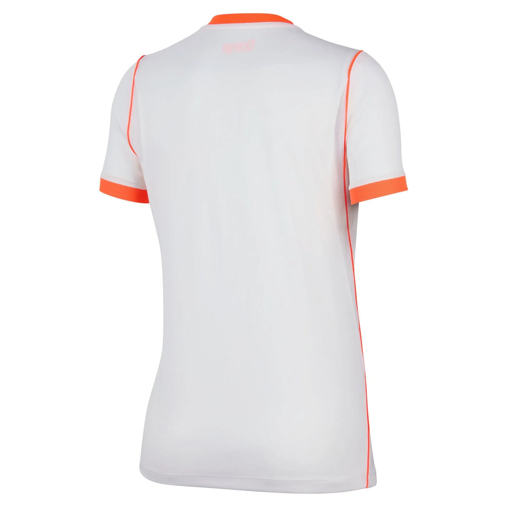 2026-27 Netherlands Women's Stadium Away Soccer Jersey White/Hyper Crimson/Black - Nike