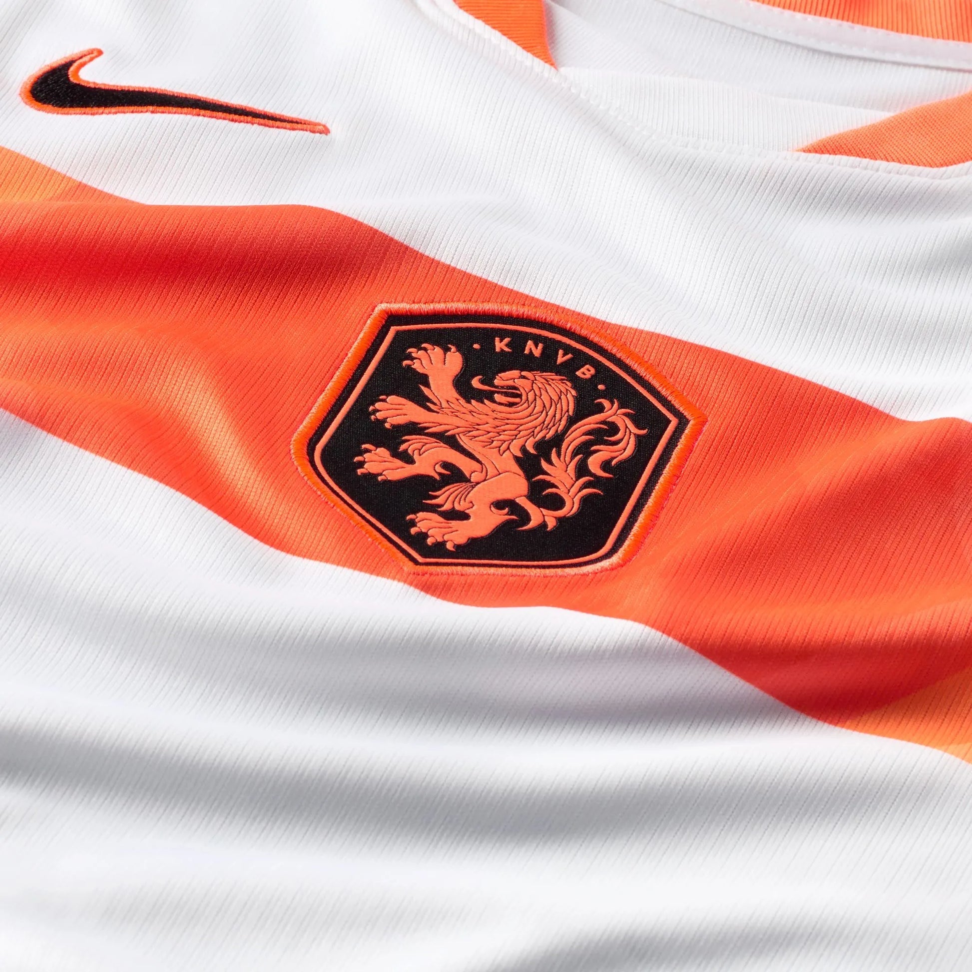 2026-27 Netherlands Women's Stadium Away Soccer Jersey White/Hyper Crimson/Black - Nike