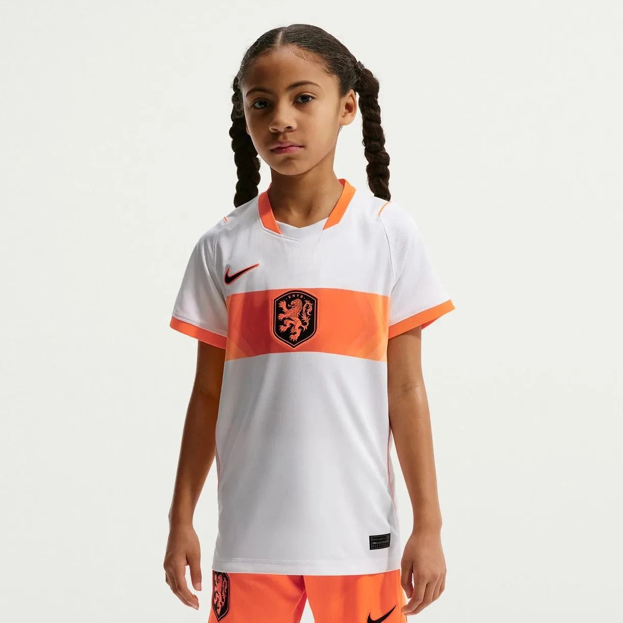 2026-27 Netherlands Youth Stadium Away Soccer Jersey White/Hyper Crimson/Black - Nike