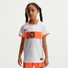 2026-27 Netherlands Youth Stadium Away Soccer Jersey White/Hyper Crimson/Black - Nike