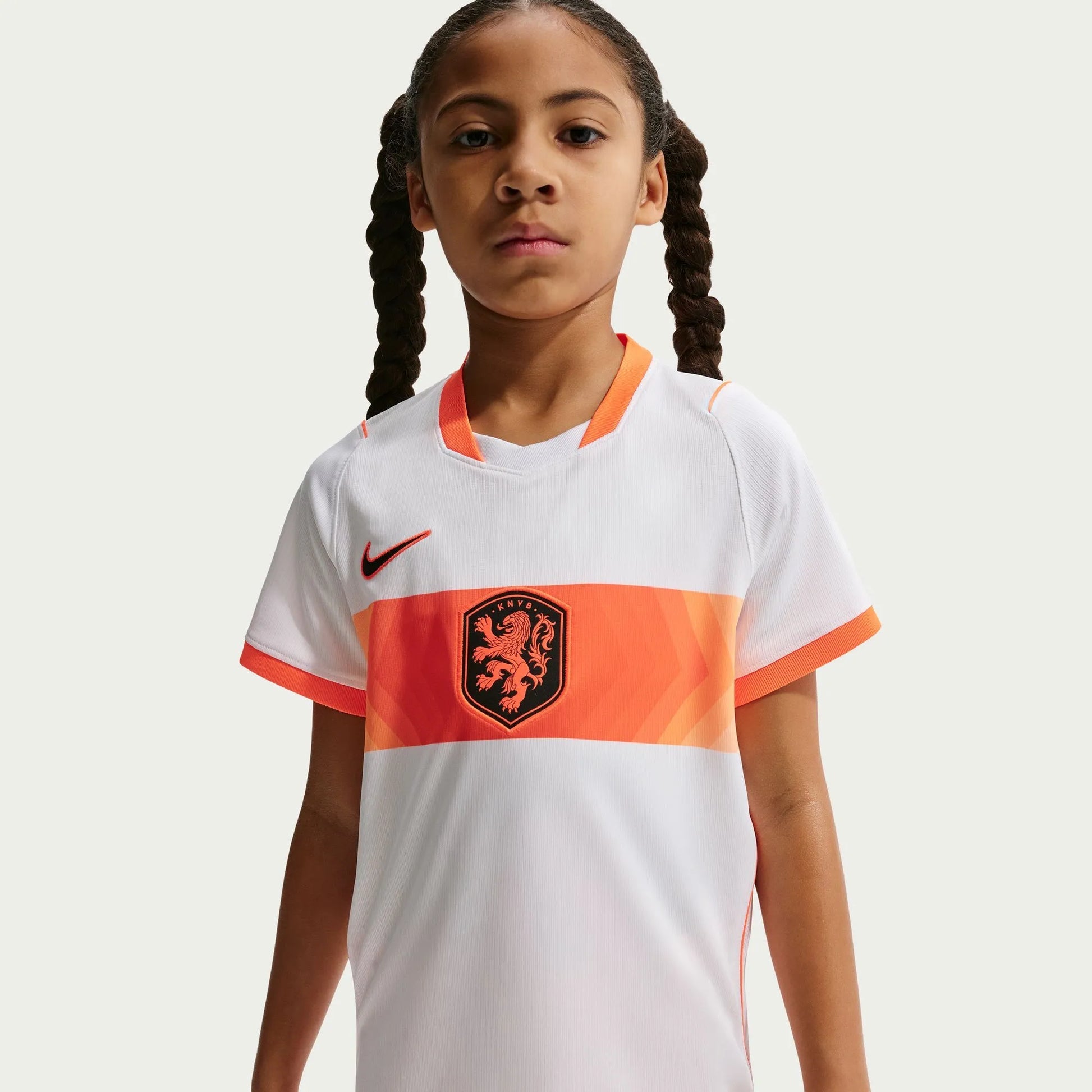 2026-27 Netherlands Youth Stadium Away Soccer Jersey White/Hyper Crimson/Black - Nike