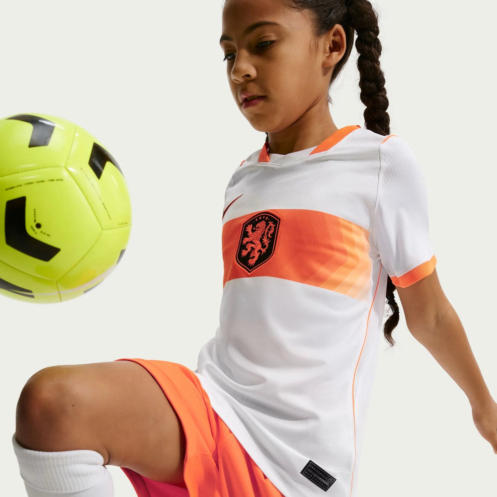 2026-27 Netherlands Youth Stadium Away Soccer Jersey White/Hyper Crimson/Black - Nike
