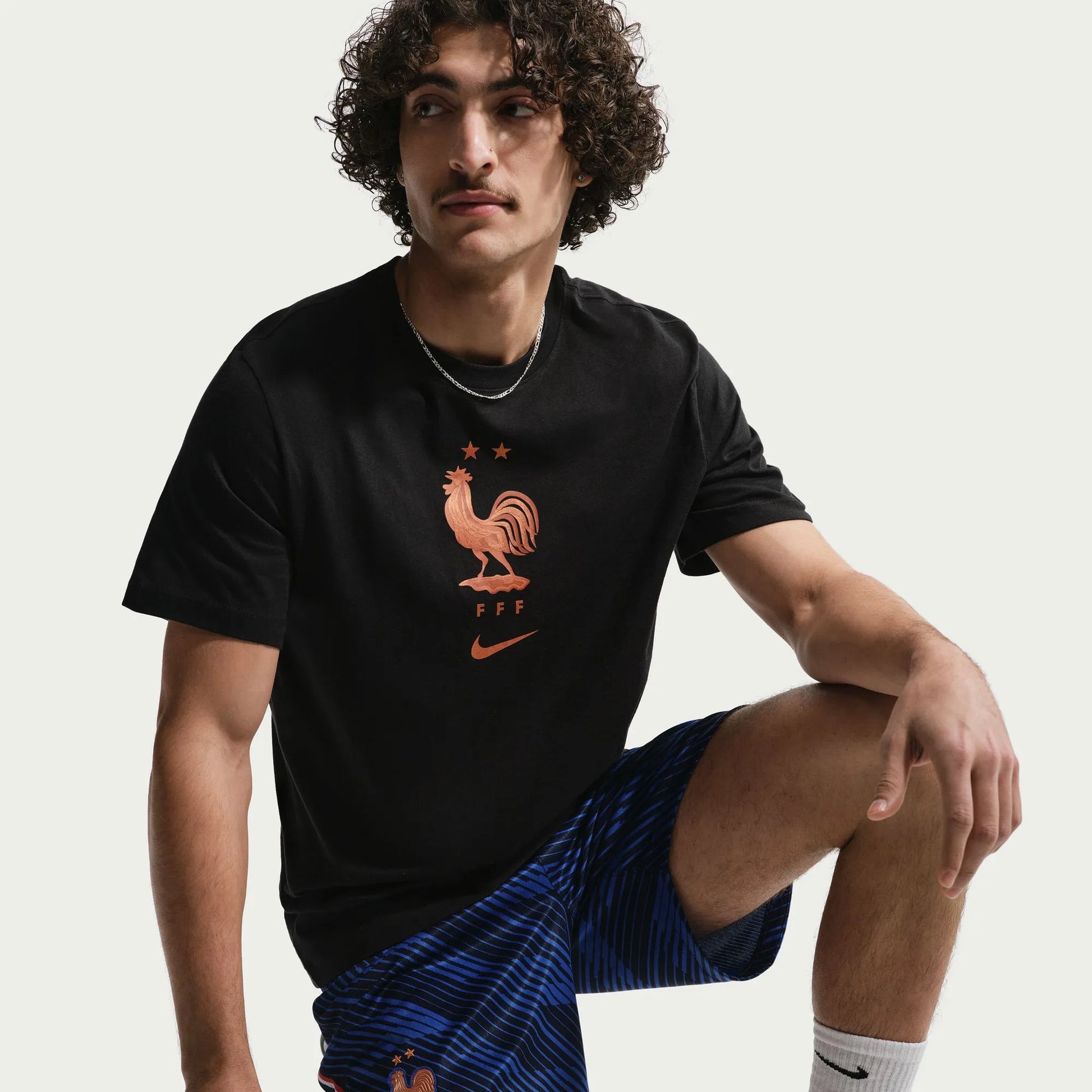 2026-27 France Men's Crest Tee Black - Nike