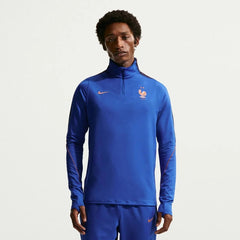 2026-27 France Men's Strike Drill Top Game Royal/Metallic Copper - Nike