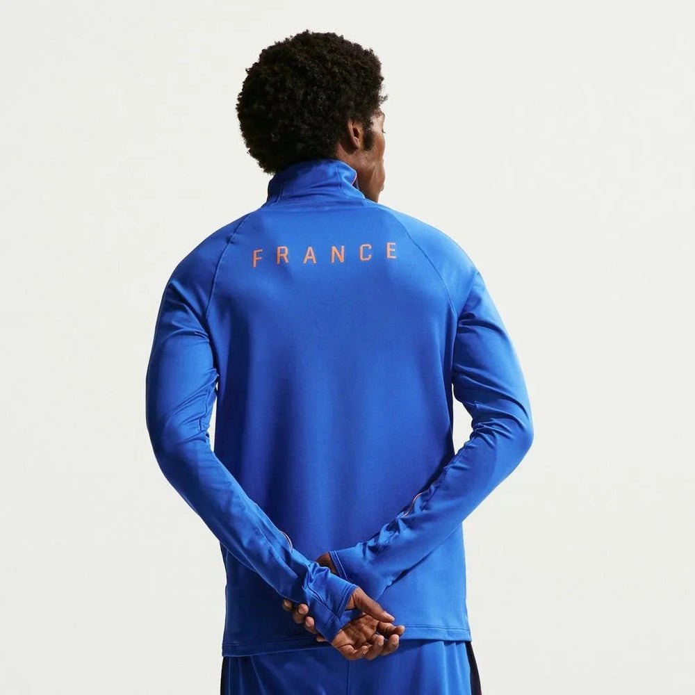 2026-27 France Men's Strike Drill Top Game Royal/Metallic Copper - Nike