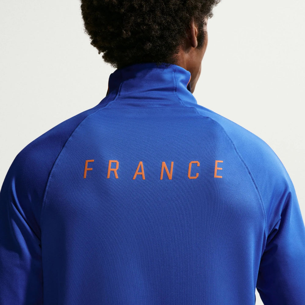 2026-27 France Men's Strike Drill Top Game Royal/Metallic Copper - Nike