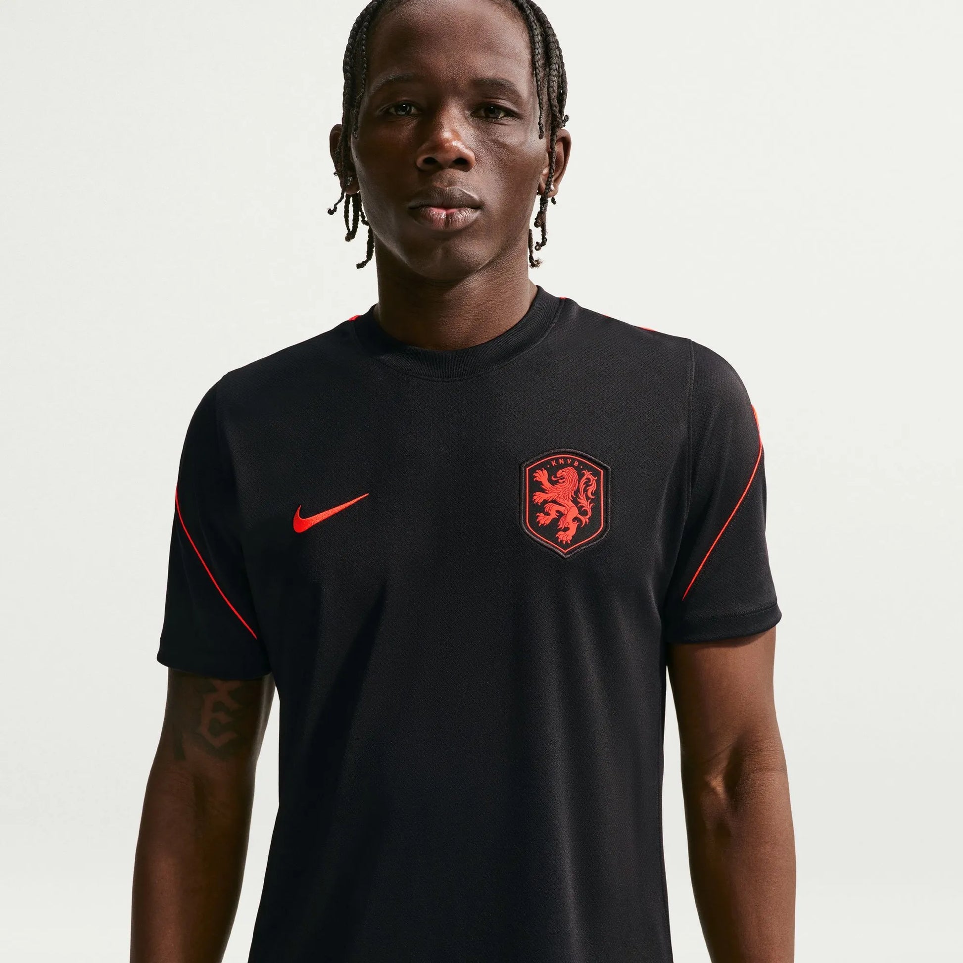 2026-27 Netherlands Men's Strike Top Black/Hyper Crimson/Hyper Crimson - Nike