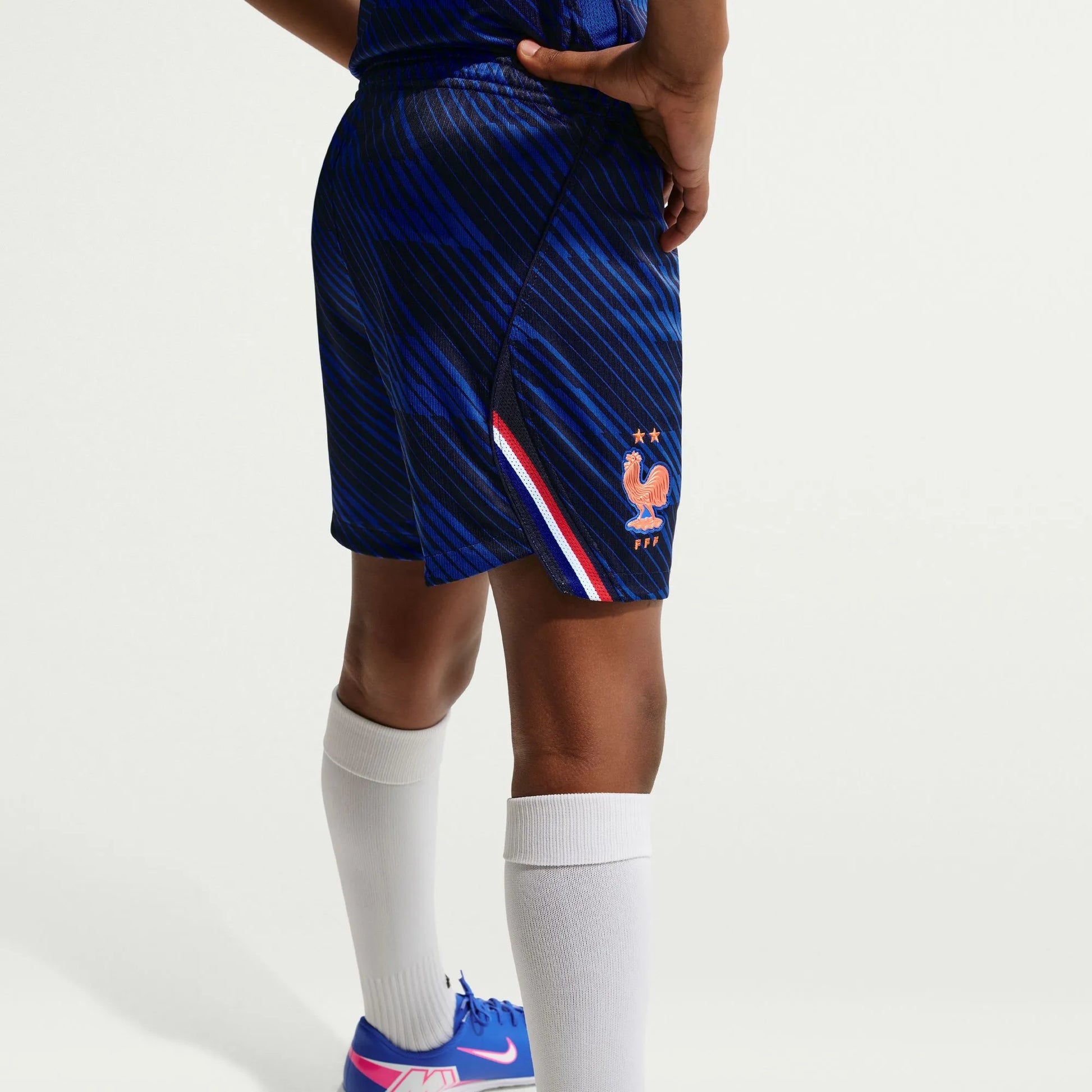 2026-27 France Youth Stadium Home Shorts Game Royal/Metallic Copper - Nike