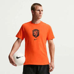 2026-27 Netherlands Men's Crest Tee Safety Orange - Nike