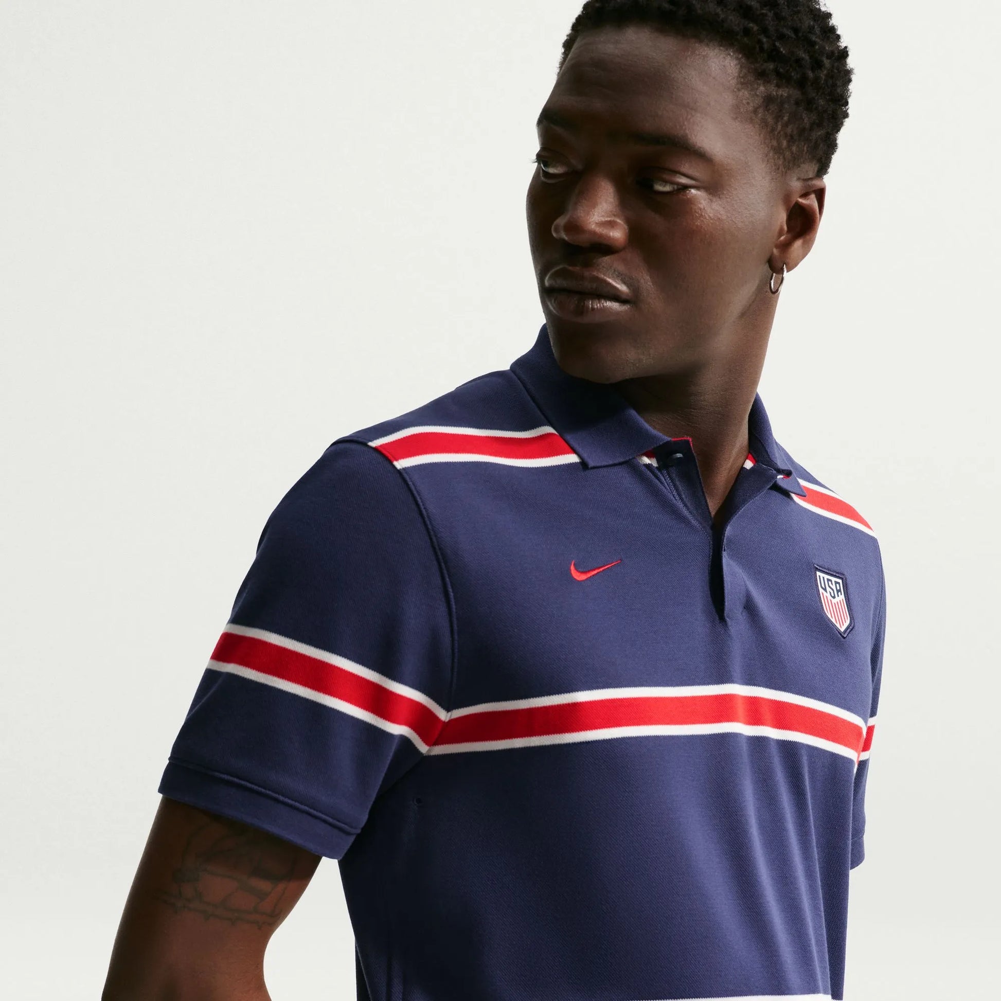 2026-27 USMNT Men's The Polo 2.0 Midnight Navy/Sail/University Red - Nike