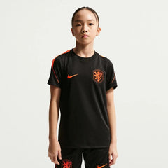2026-27 Netherlands Youth Strike Top Black/Hyper Crimson/Hyper Crimson - Nike