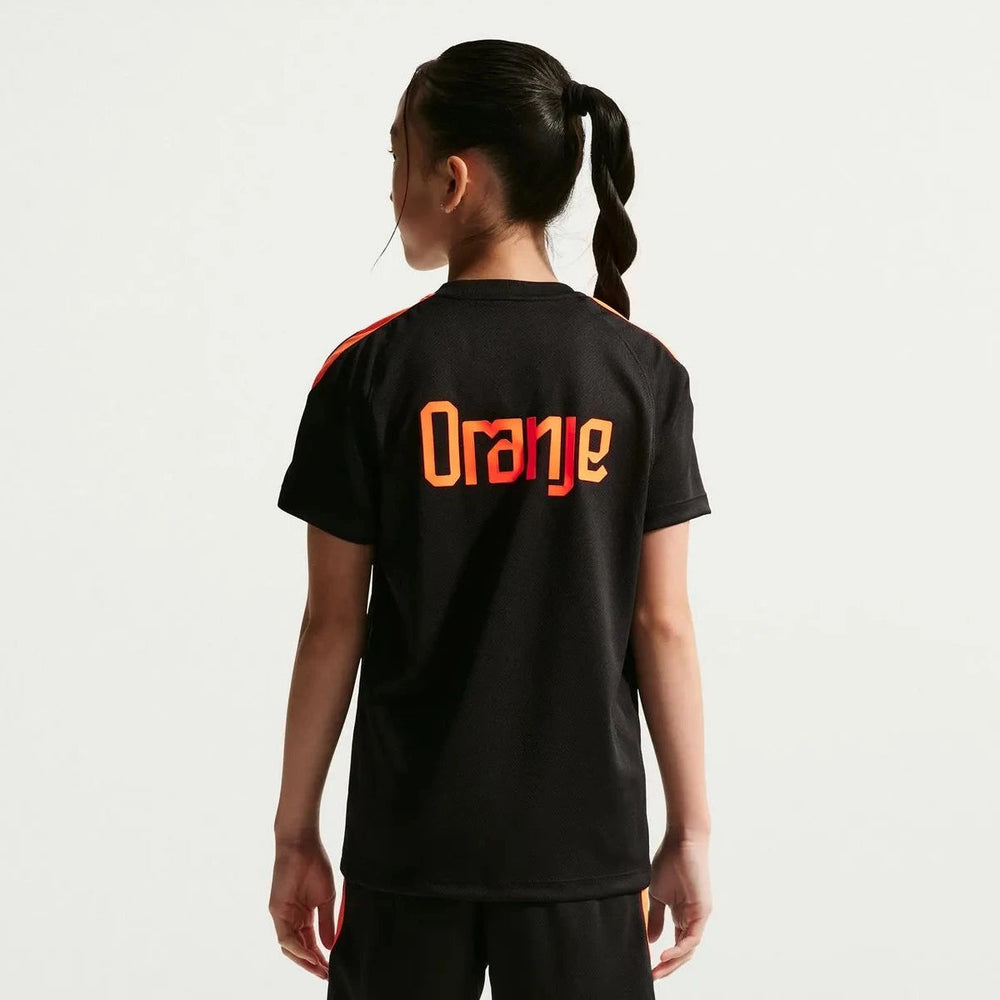 2026-27 Netherlands Youth Strike Top Black/Hyper Crimson/Hyper Crimson - Nike