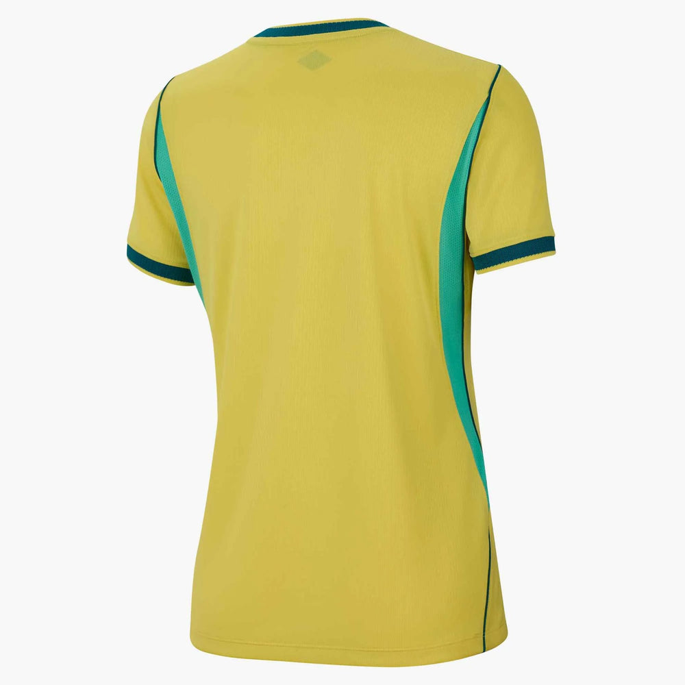 2026-27 Brazil Women's Stadium Home Soccer Jersey Canary/Light Menta/Geode Teal - Nike