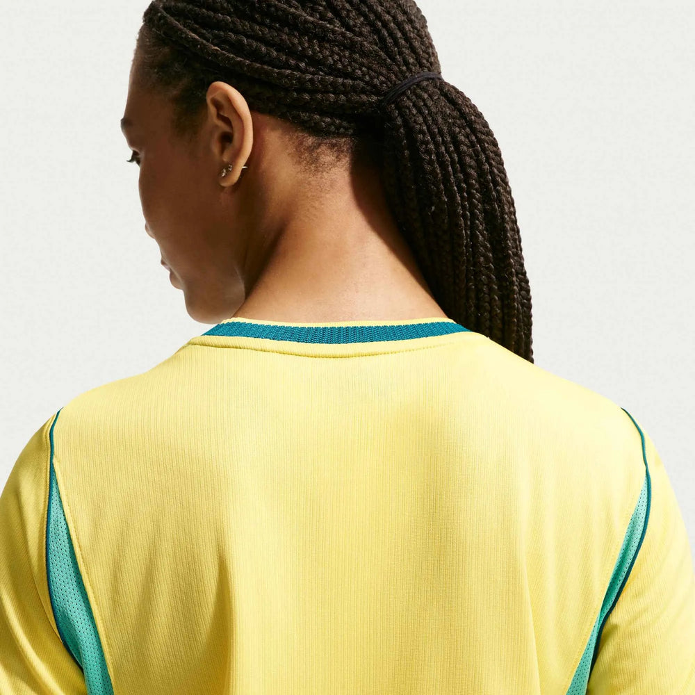 2026-27 Brazil Women's Stadium Home Soccer Jersey Canary/Light Menta/Geode Teal - Nike