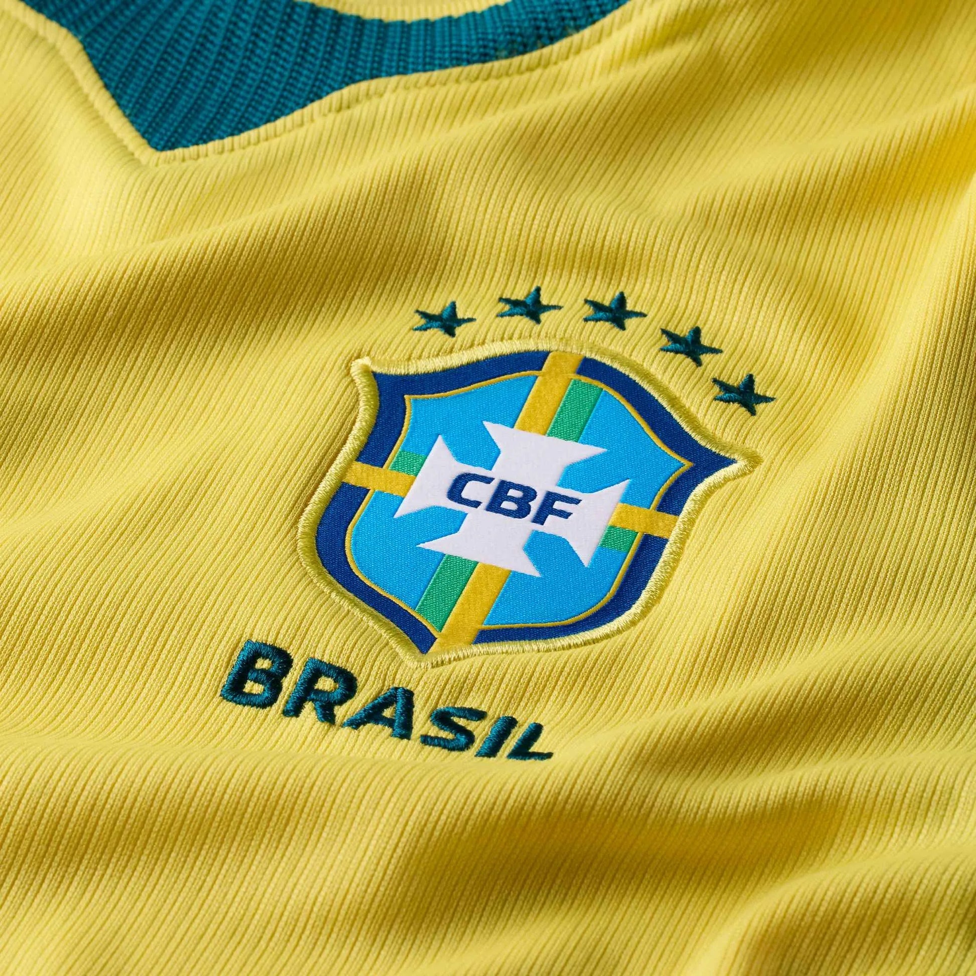 2026-27 Brazil Women's Stadium Home Soccer Jersey Canary/Light Menta/Geode Teal - Nike