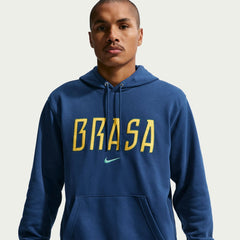 2026-27 Brazil Men's Club French Terry Pullover Hoodie Coastal Blue/Light Menta - Nike