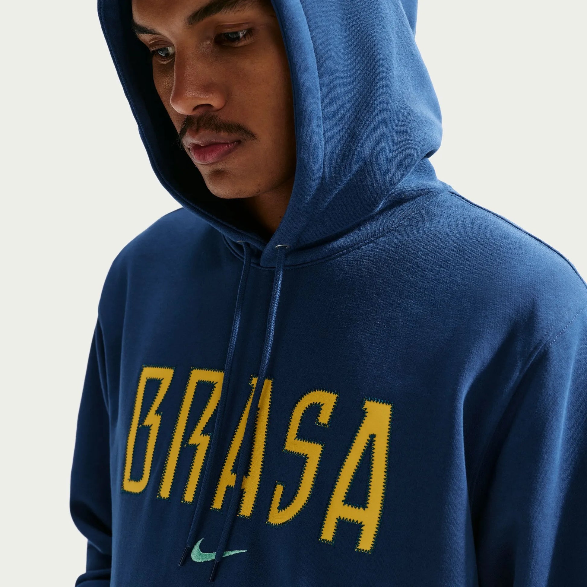 2026-27 Brazil Men's Club French Terry Pullover Hoodie Coastal Blue/Light Menta - Nike