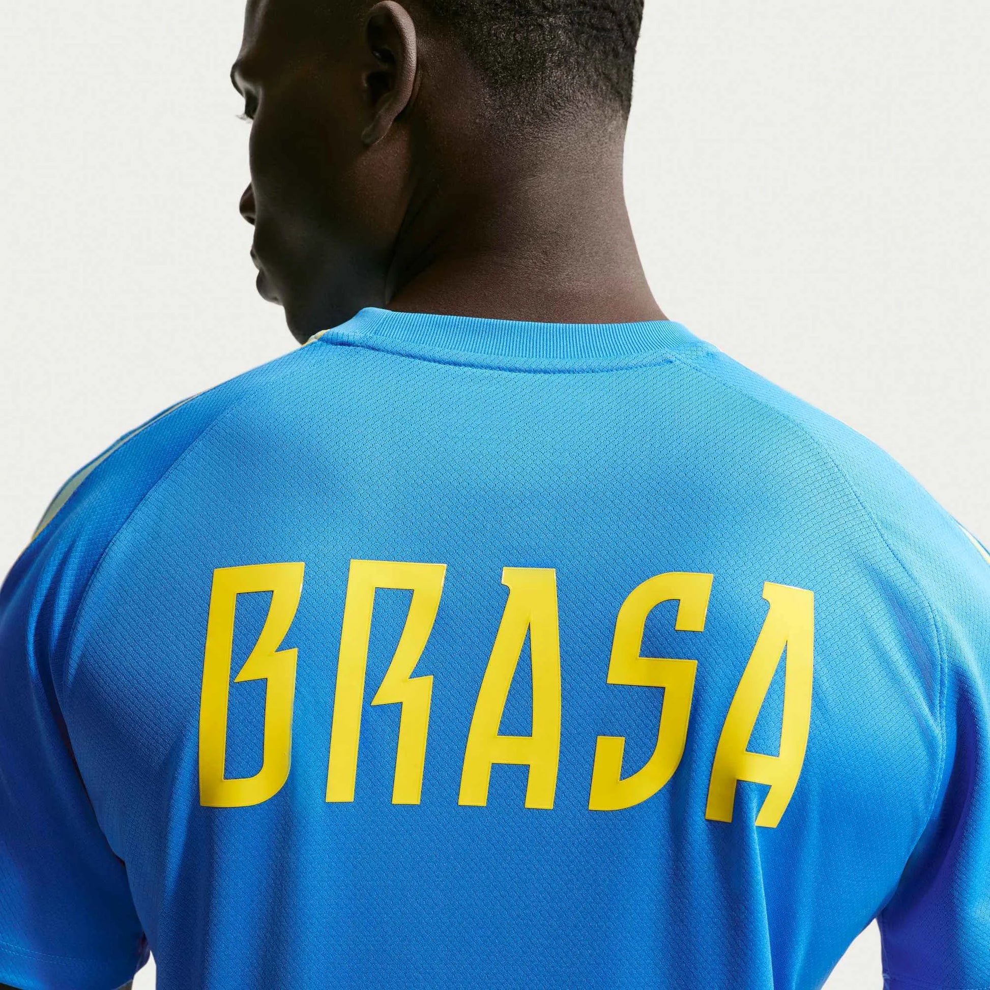 2026-27 Brazil Men's Strike Top LT Photo Blue/Light Menta/Midwest Gold - Nike