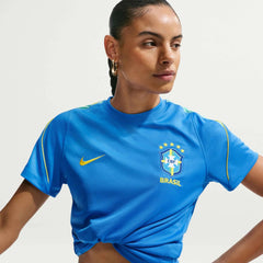 2026-27 Brazil Women's Strike Top Lt Photo Blue/Light Menta/Midwest Gold - Nike