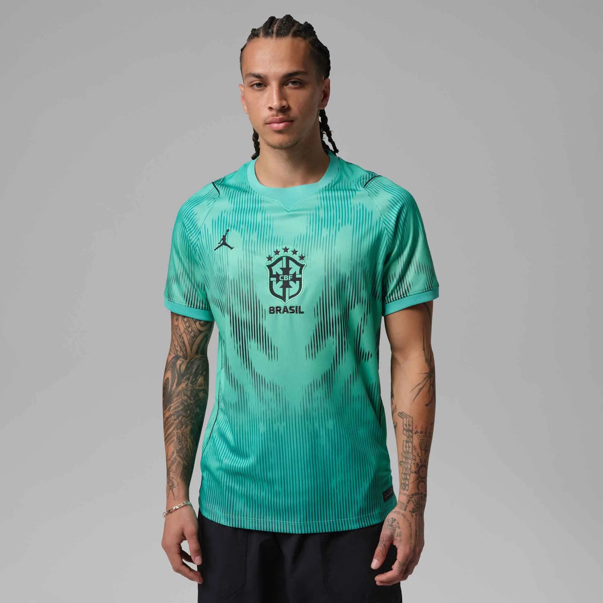 2026-27 Brazil Men's Stadium Goalkeeper Soccer Jersey Light Menta/Black - Nike