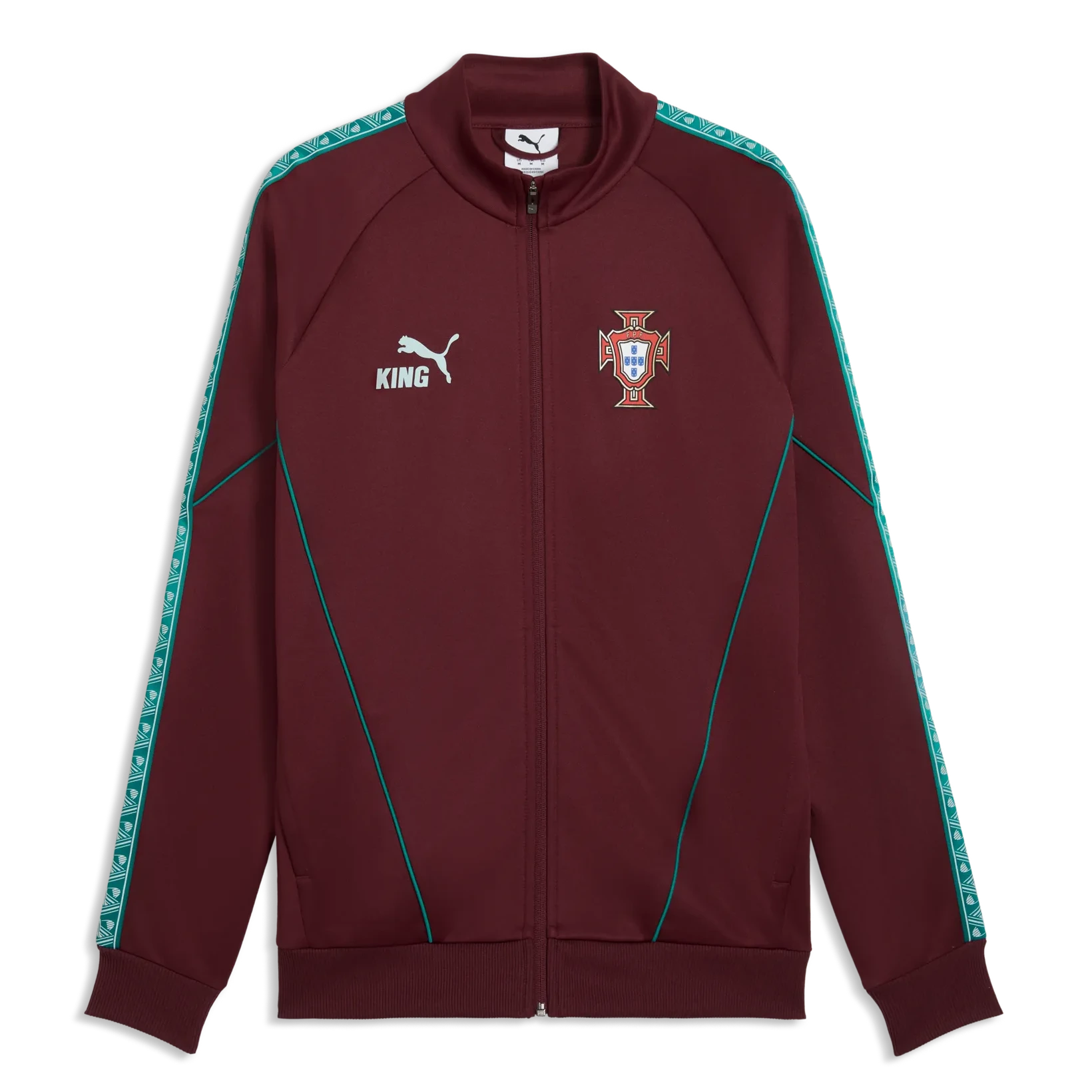 2026-27 Portugal Men's KING Anthem Jacket Ruby Shimmer-Sea Glass - Puma