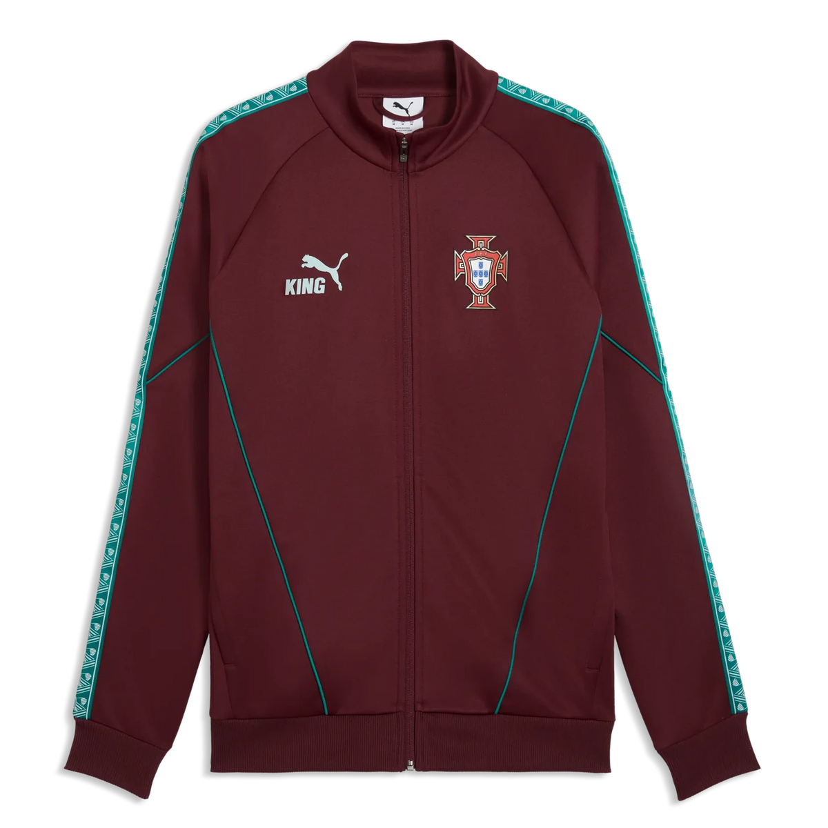2026-27 Portugal Men's KING Anthem Jacket Ruby Shimmer-Sea Glass - Puma
