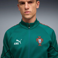 2026-27 Portugal Men's KING Anthem Jacket Green Lagoon-Ruby Shimmer - Puma