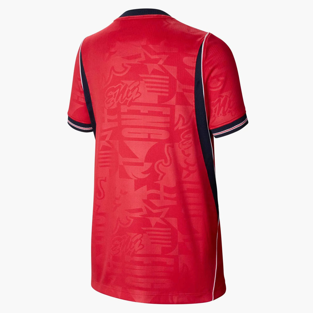 2026-27 England Youth Stadium Away Soccer Jersey Speed Red/Obsidian/White/Obsidian - Nike