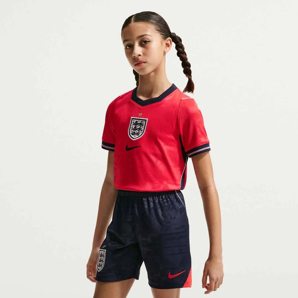 2026-27 England Youth Stadium Away Soccer Jersey Speed Red/Obsidian/White/Obsidian - Nike