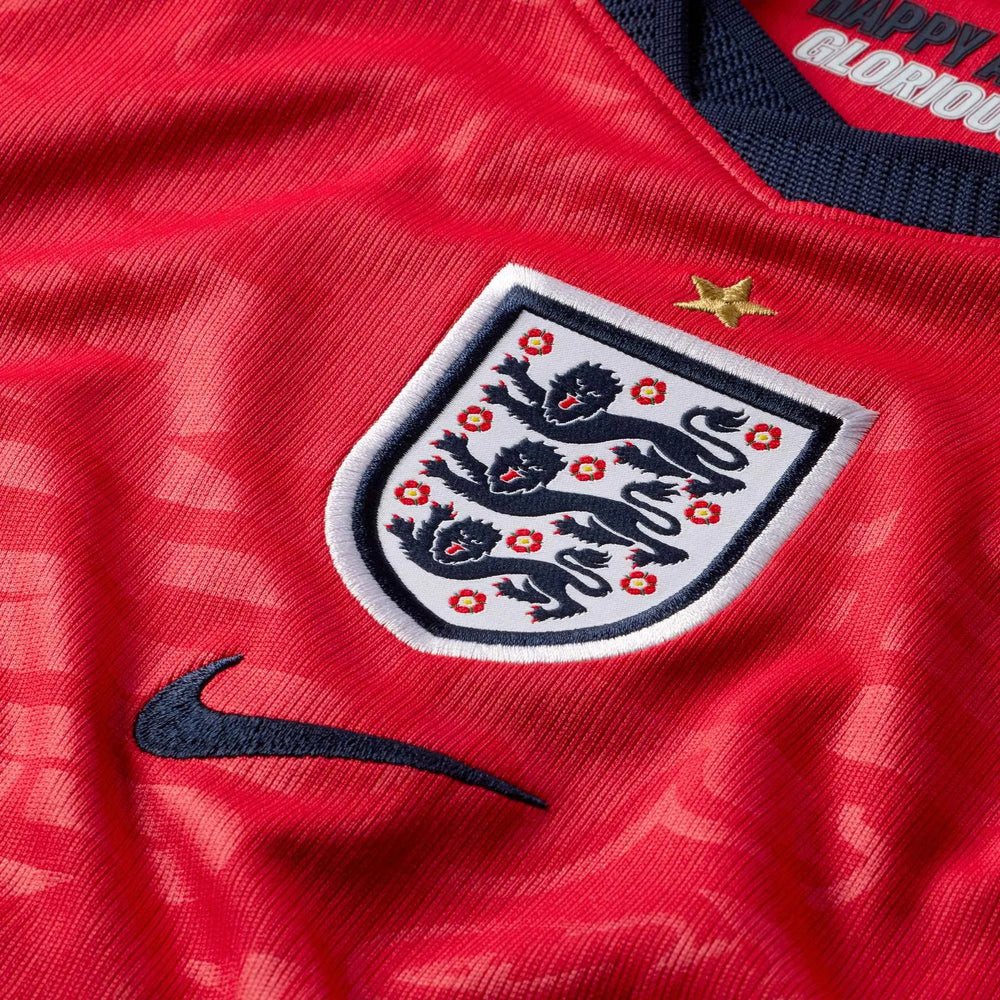 2026-27 England Youth Stadium Away Soccer Jersey Speed Red/Obsidian/White/Obsidian - Nike