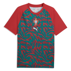 2026-27 Portugal Men's Pre-Match Soccer Jersey Club Red-Green Lagoon - Puma