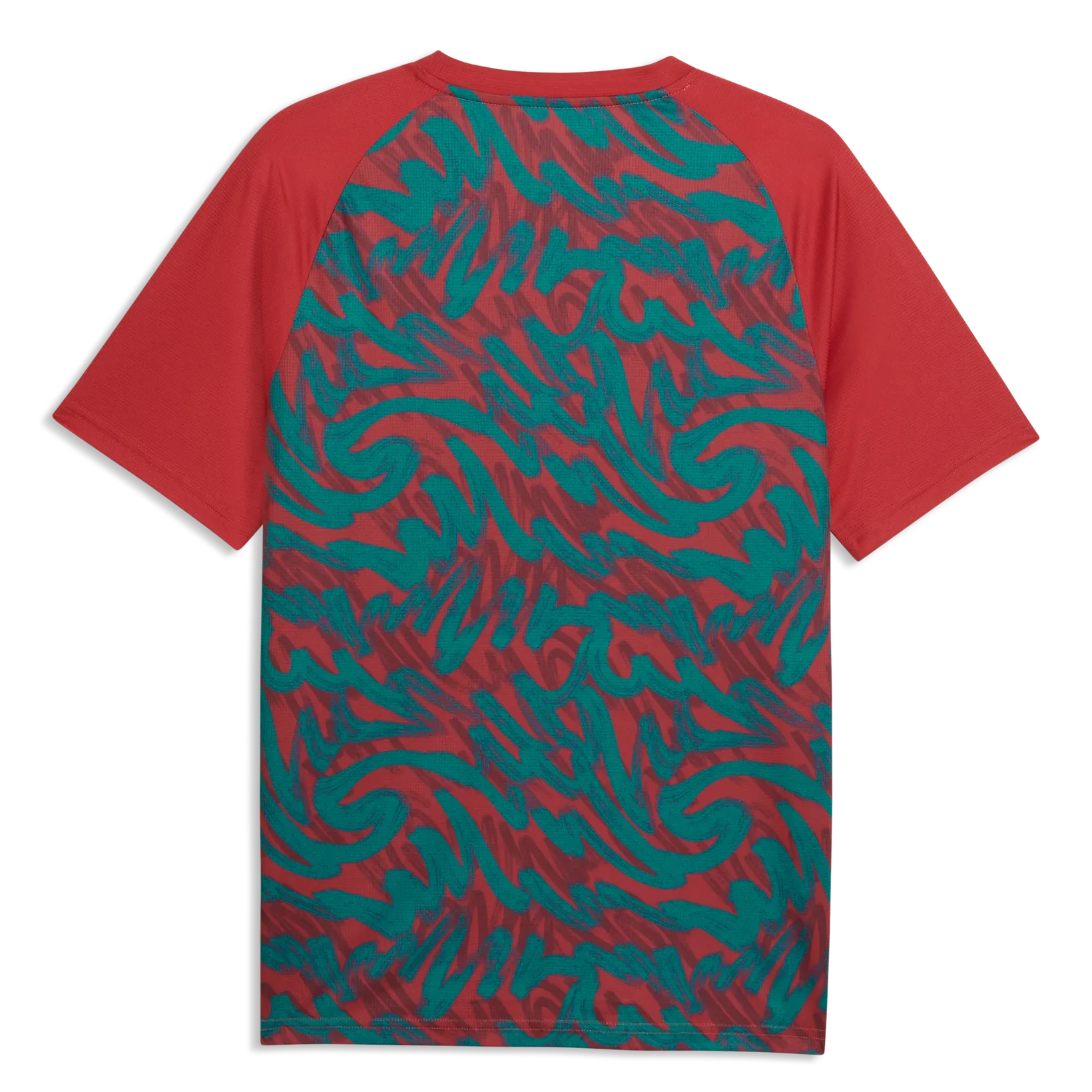 2026-27 Portugal Men's Pre-Match Soccer Jersey Club Red-Green Lagoon - Puma