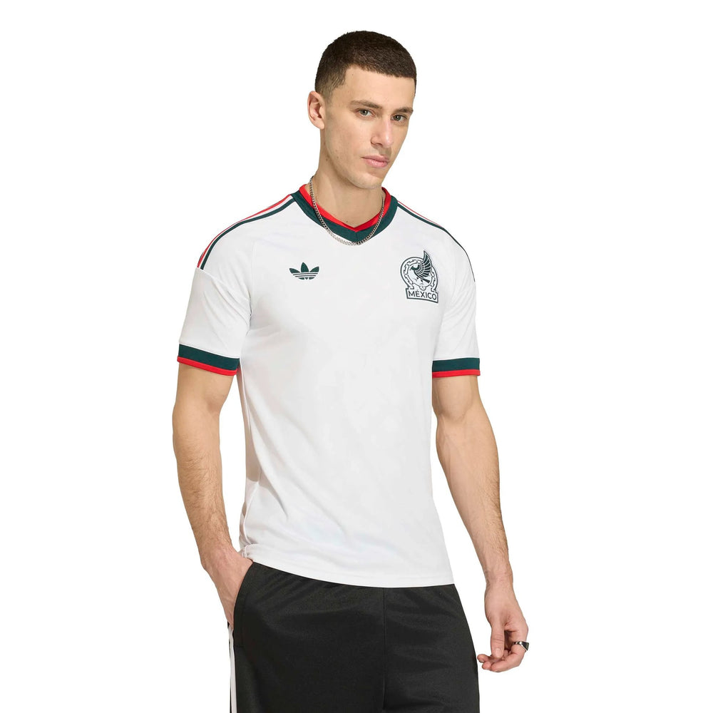 2026 Mexico Men's Stadium Away Soccer Jersey White - Adidas