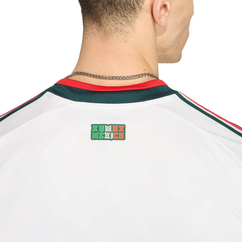 2026 Mexico Men's Stadium Away Soccer Jersey White - Adidas