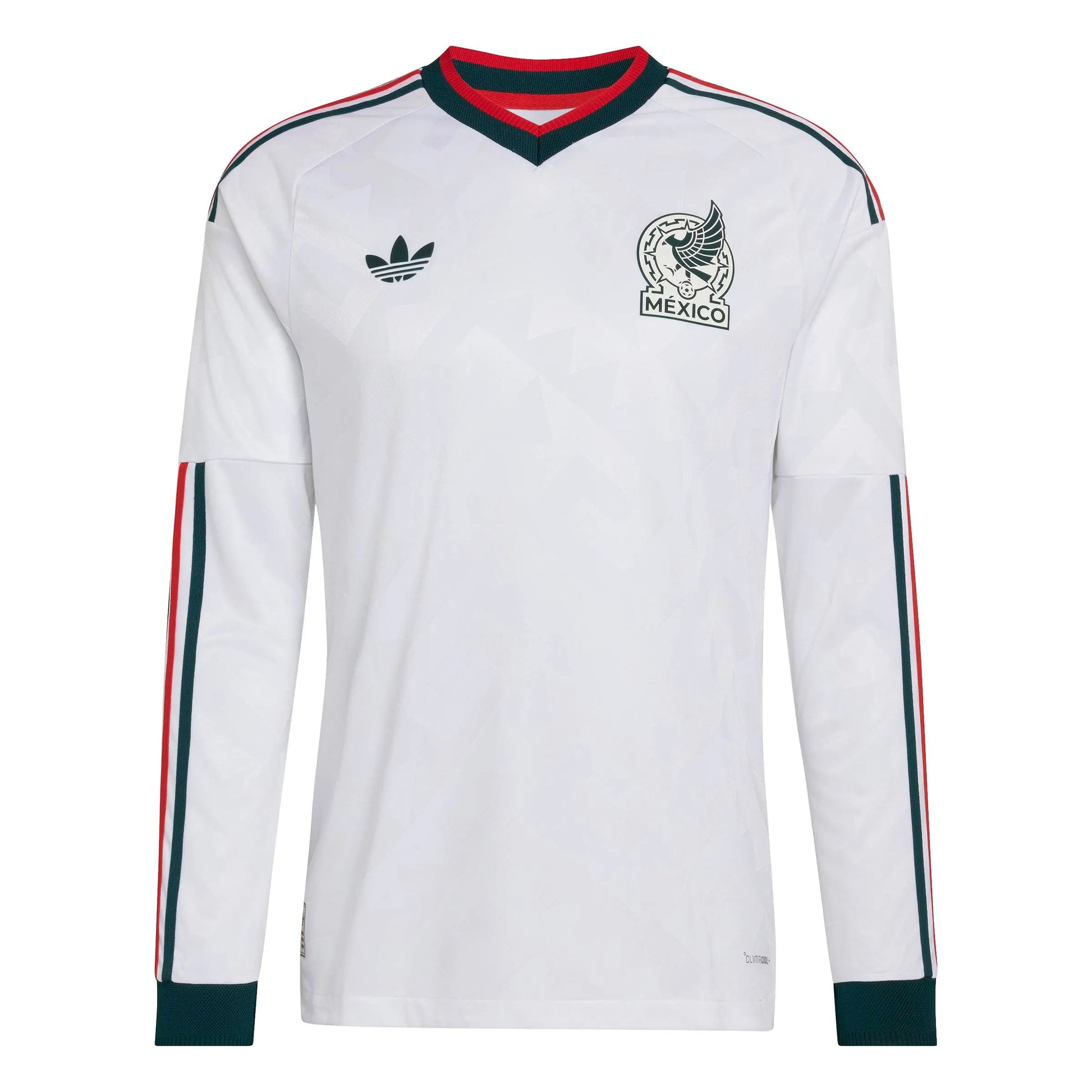 2026 Mexico Men's Authentic Away Long-Sleeve Soccer Jersey White - Adidas