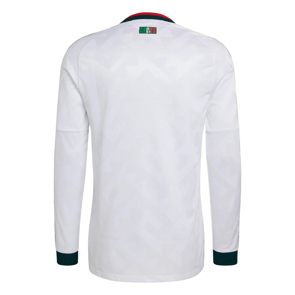 2026 Mexico Men's Authentic Away Long-Sleeve Soccer Jersey White - Adidas