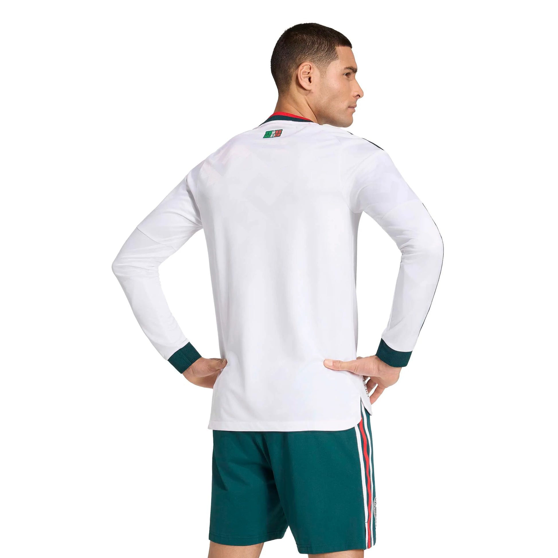 2026 Mexico Men's Authentic Away Long-Sleeve Soccer Jersey White - Adidas