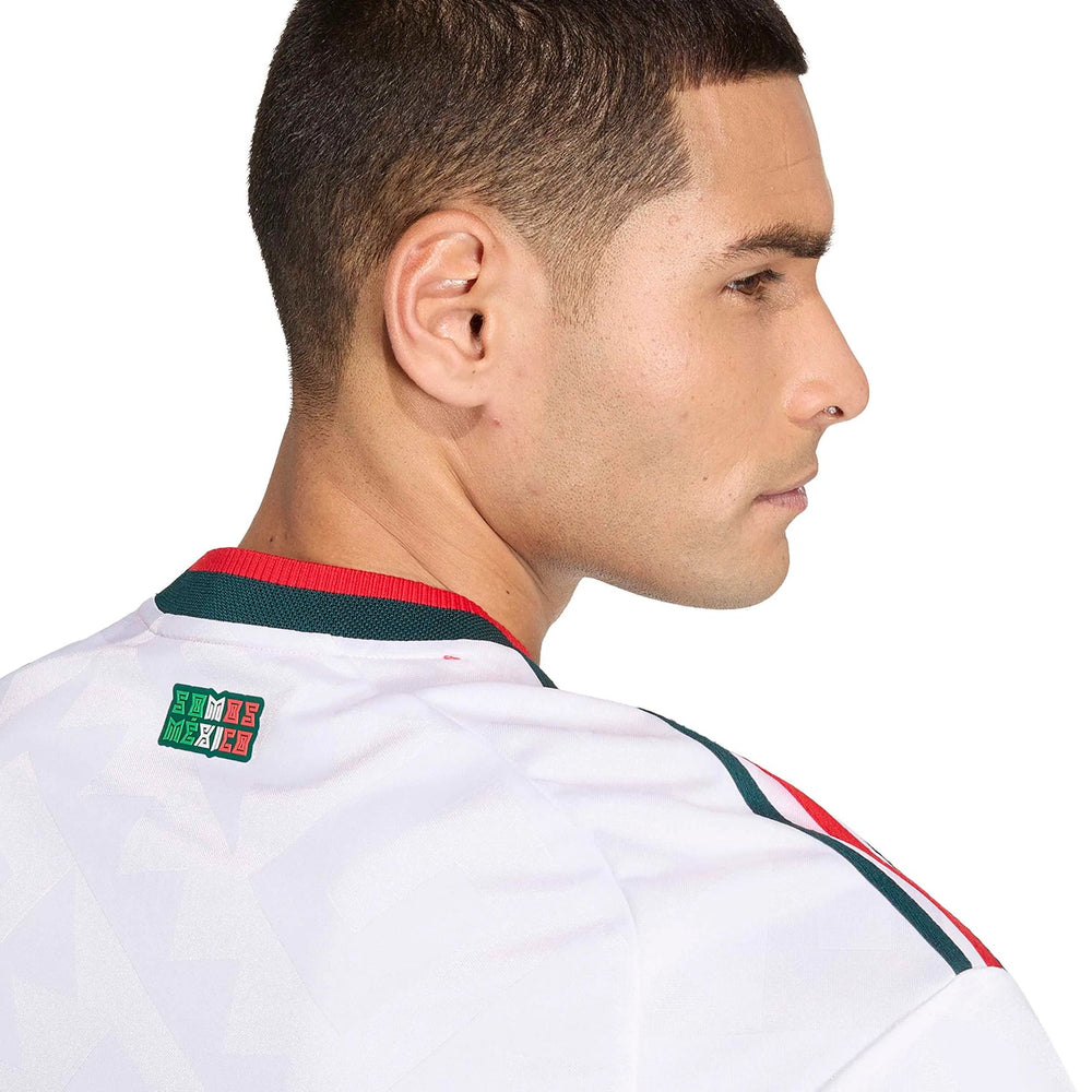 2026 Mexico Men's Authentic Away Long-Sleeve Soccer Jersey White - Adidas
