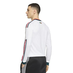 2026 Mexico Men's Stadium Away Long-Sleeve Soccer Jersey White - Adidas