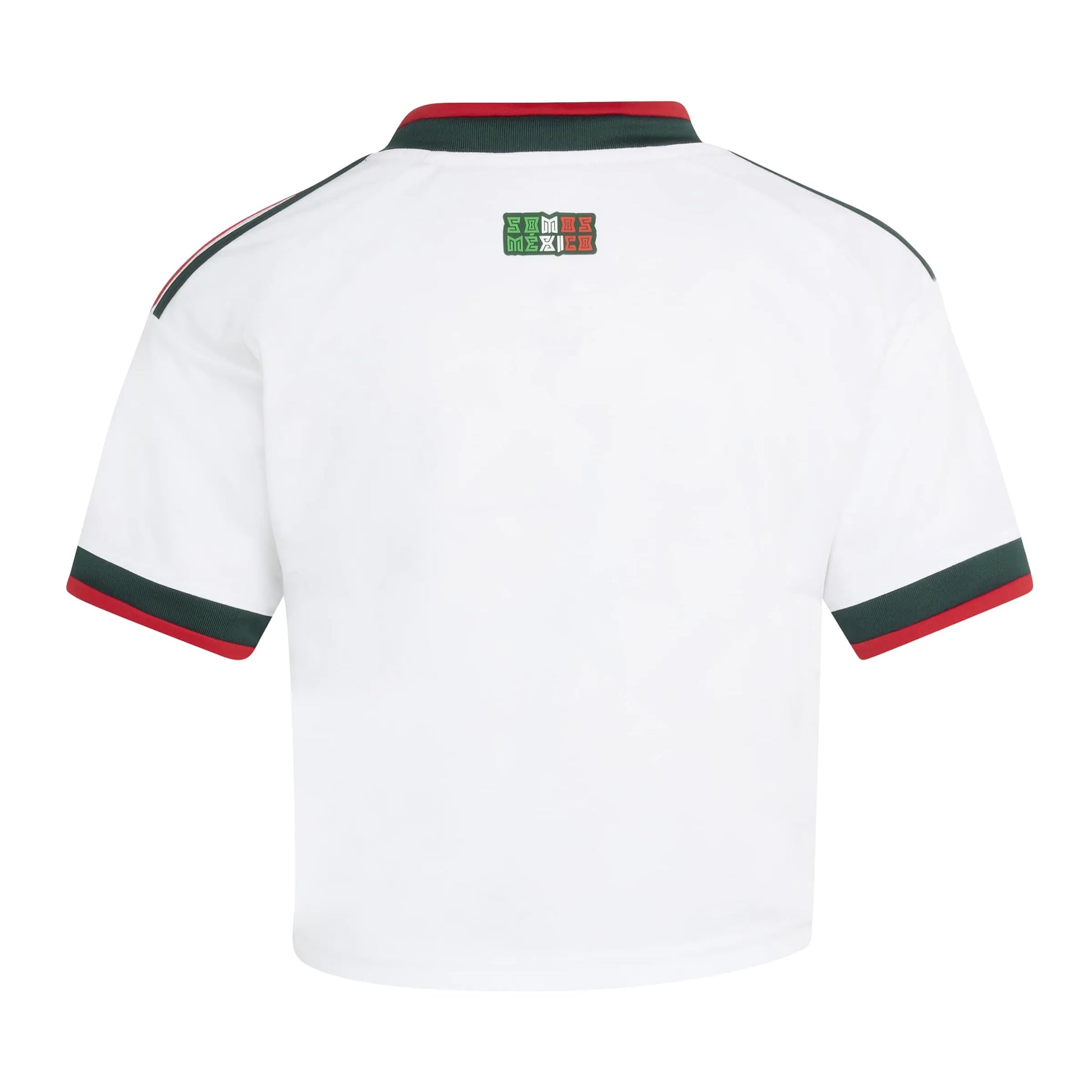 2026 Mexico Women's Stadium Away Cropped Soccer Jersey White - Adidas