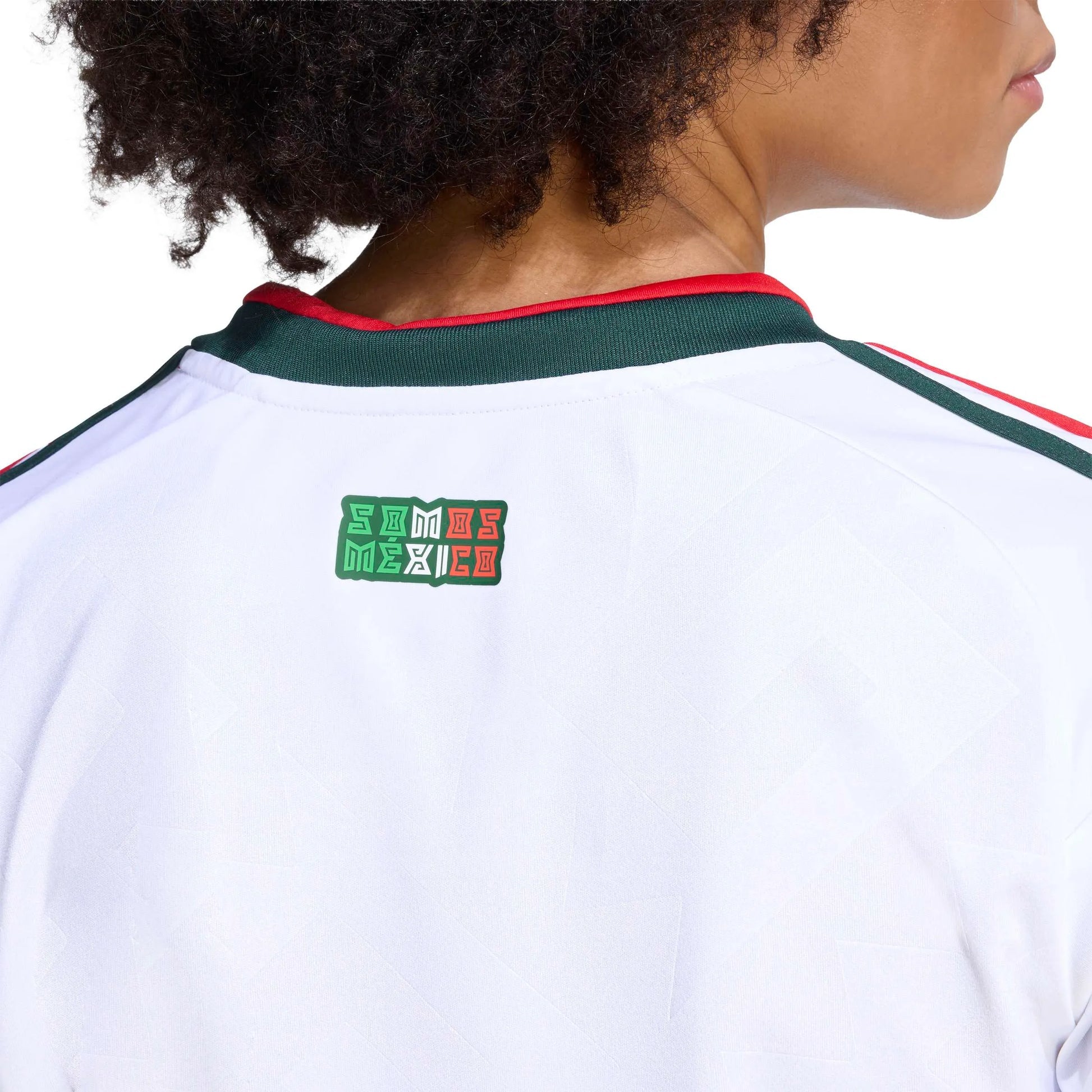 2026 Mexico Women's Stadium Away Cropped Soccer Jersey White - Adidas