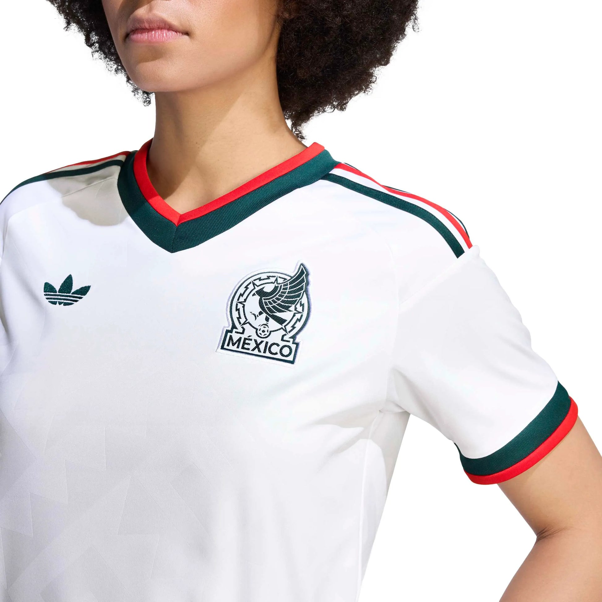 2026 Mexico Women's Stadium Away Soccer Jersey White - Adidas
