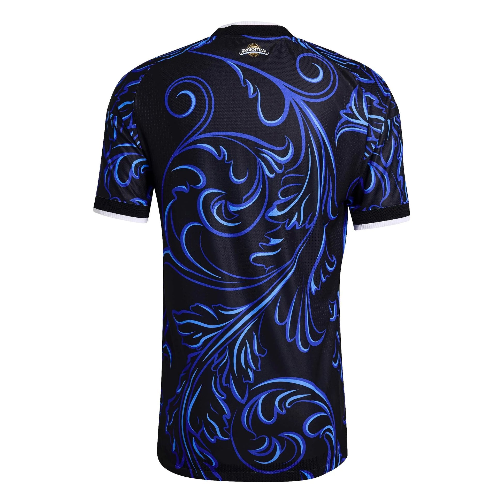 2026 Argentina Men's Authentic Away Soccer Jersey Black / Lucid Blue / Blue Burst - Adidas