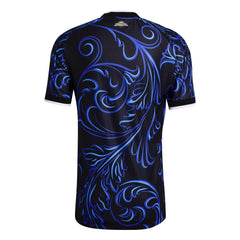 2026 Argentina Men's Authentic Away Soccer Jersey Black / Lucid Blue / Blue Burst - Adidas